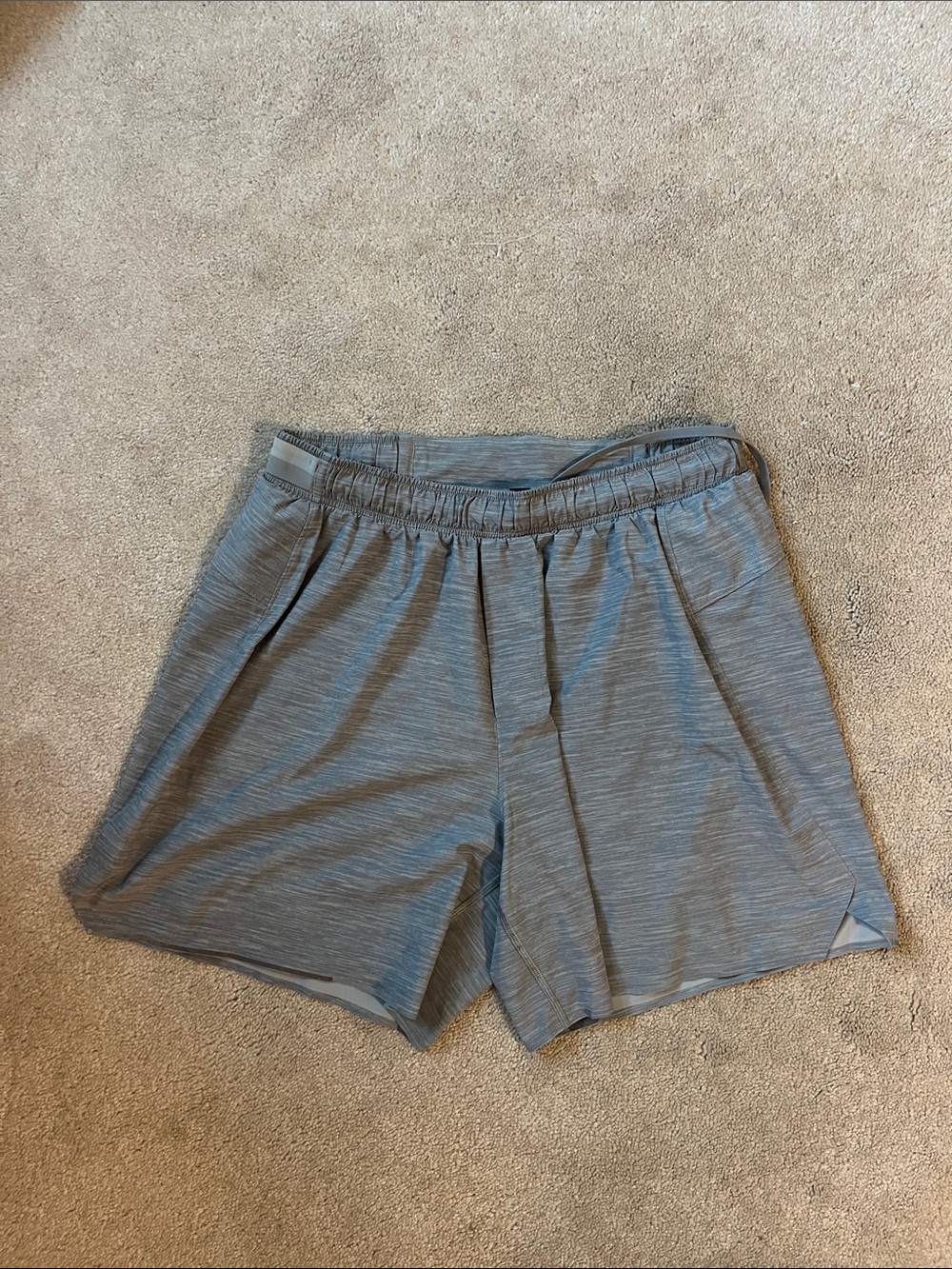 lululemon athletica Men's Heather Gray Athletic Shorts